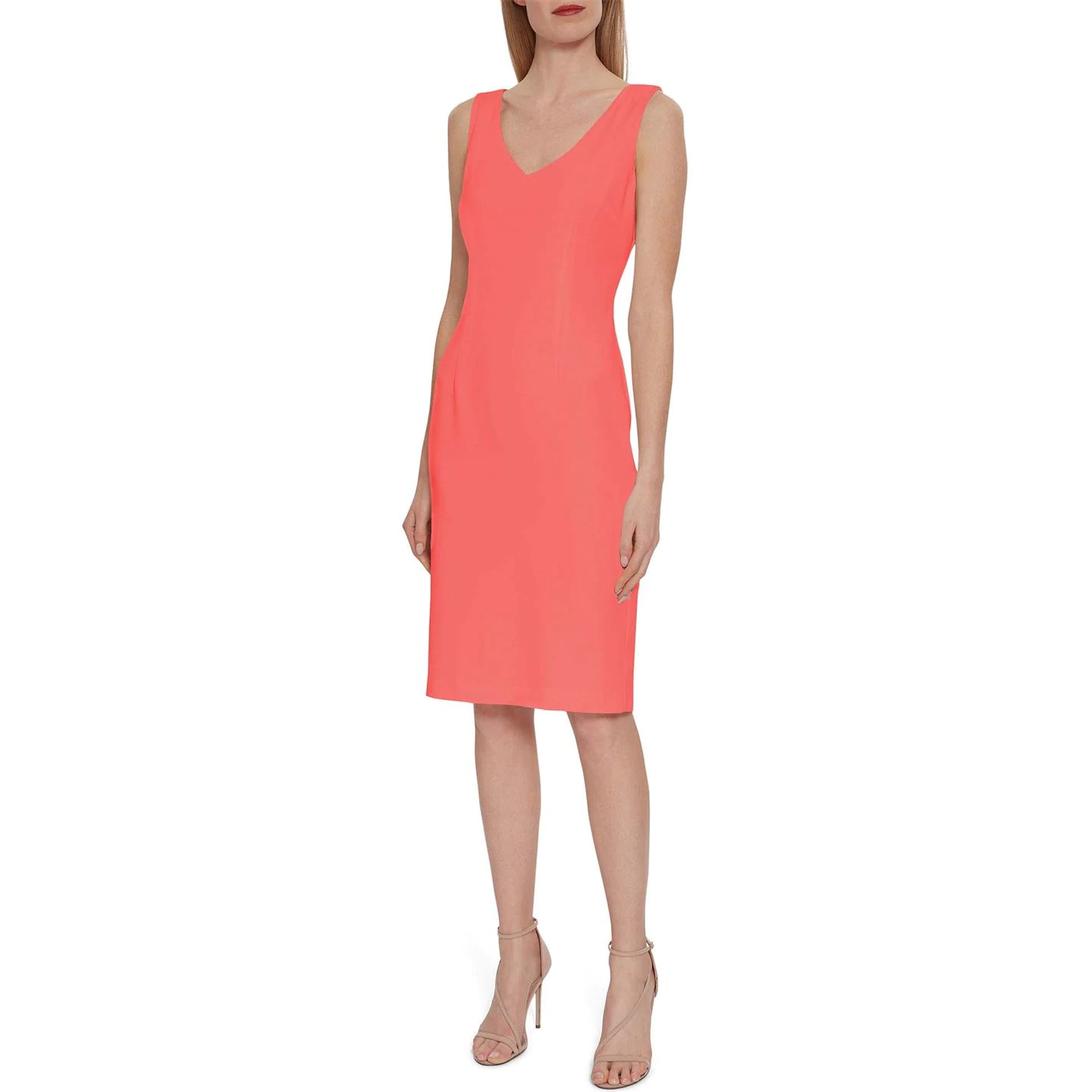 Gina Bacconi Merna Crepe Shift Dress 3 Gina Bacconi Merna Crepe Shift Dress - Image 3