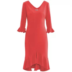 Gina Bacconi Daphne Stretch Crepe Dress