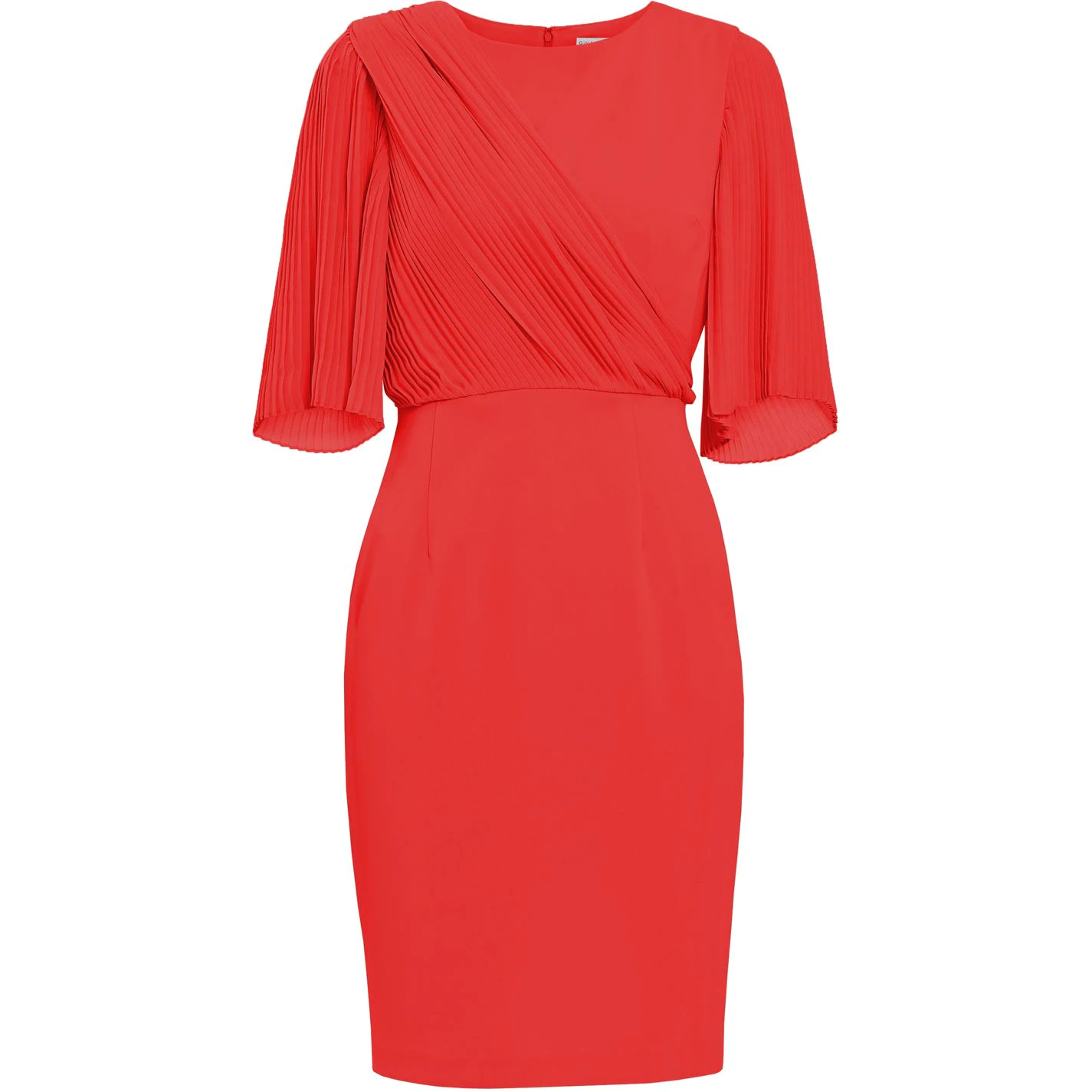 Gina Bacconi Wilhelmina Chiffon Sleeve Crepe Dress 4 Gina Bacconi Wilhelmina Chiffon Sleeve Crepe Dress - Image 4