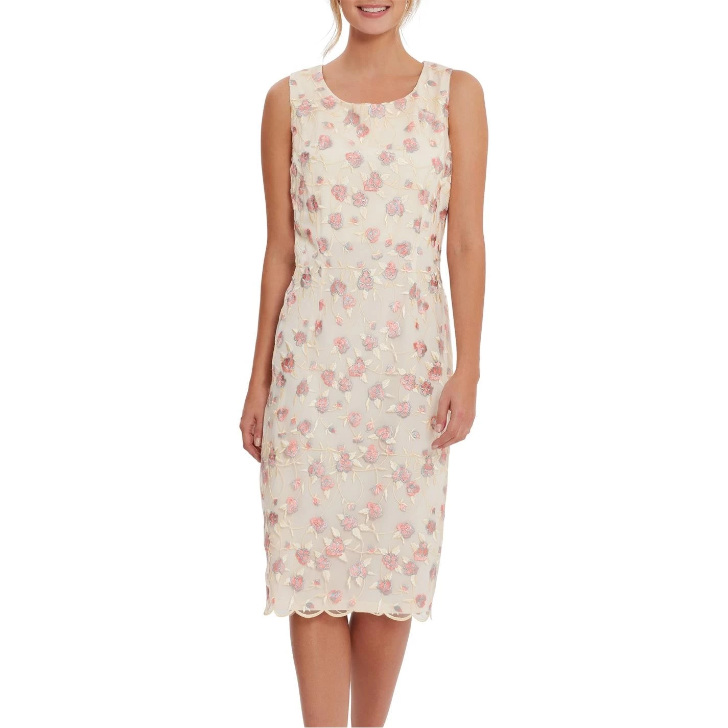 Gina Bacconi Hanneli Embroidered Shift Dress 2 Gina Bacconi Hanneli Embroidered Shift Dress - Image 2