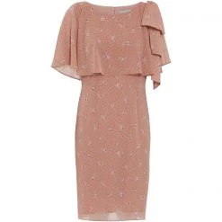 Gina Bacconi Claren Floral Spot Chiffon Dress
