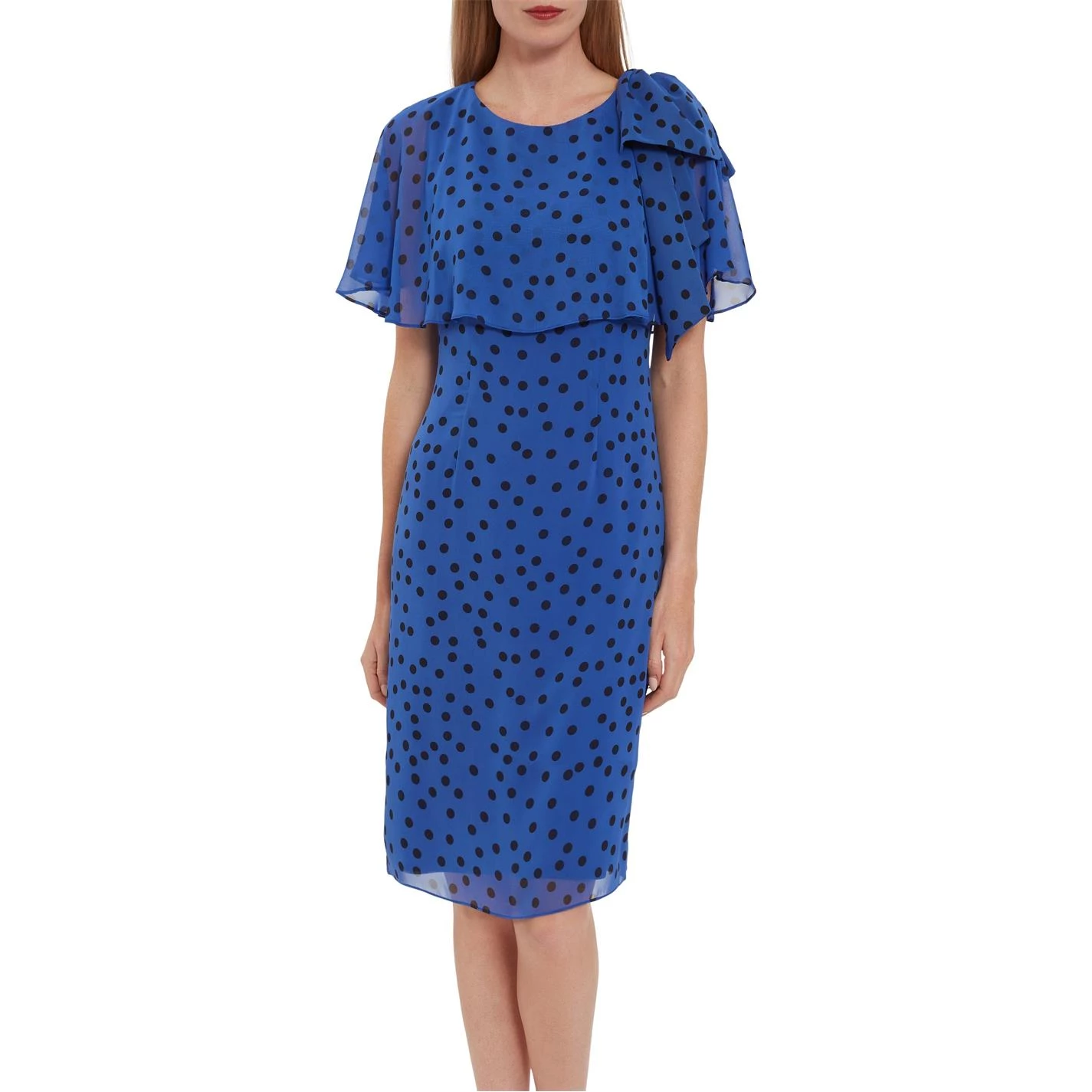 Gina Bacconi Jolana Spot Chiffon Dress 2 Gina Bacconi Jolana Spot Chiffon Dress - Image 2