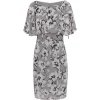 Gina Bacconi Mahra Floral Chiffon Dress