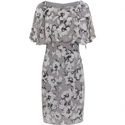 Gina Bacconi Mahra Floral Chiffon Dress