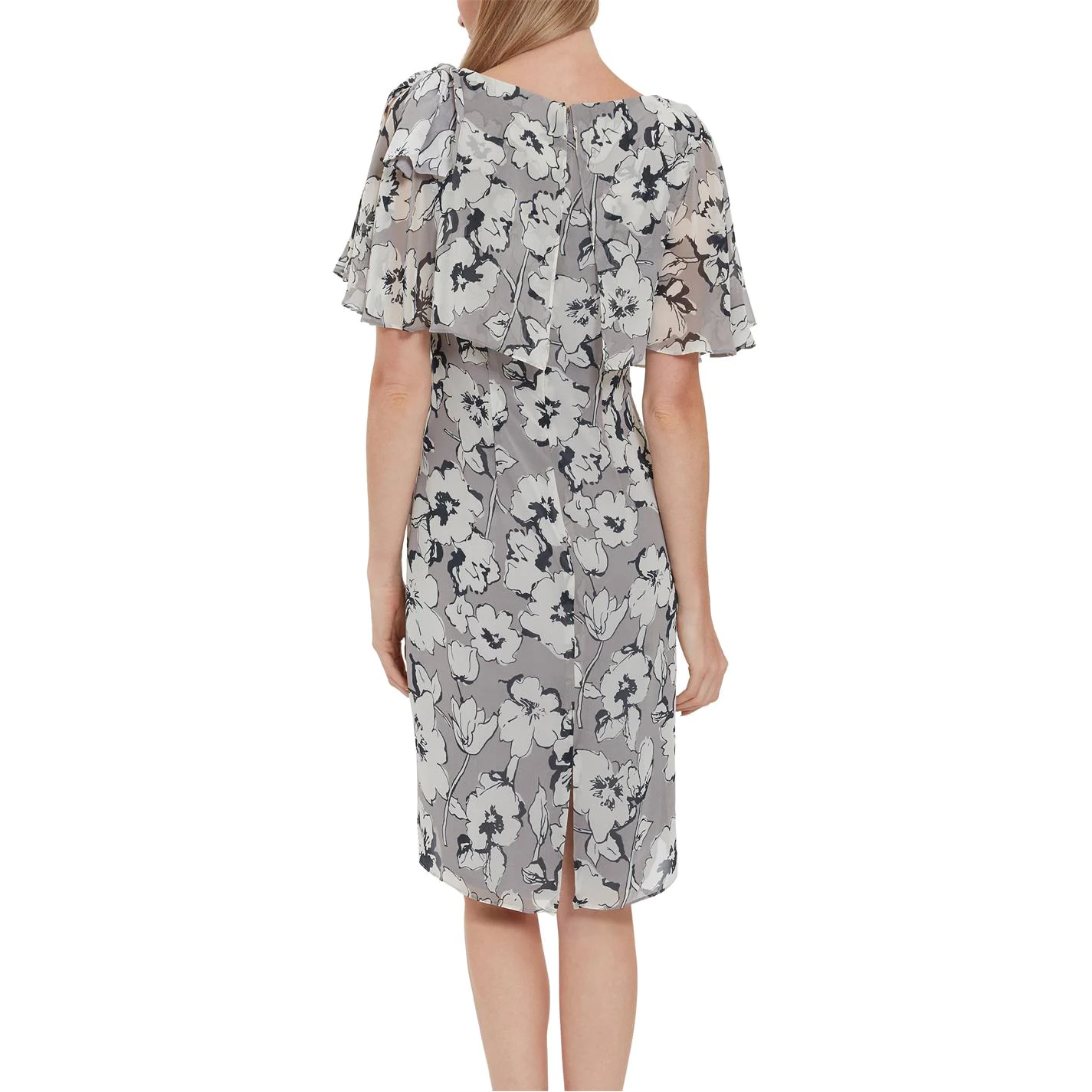 Gina Bacconi Mahra Floral Chiffon Dress 3 Gina Bacconi Mahra Floral Chiffon Dress - Image 3