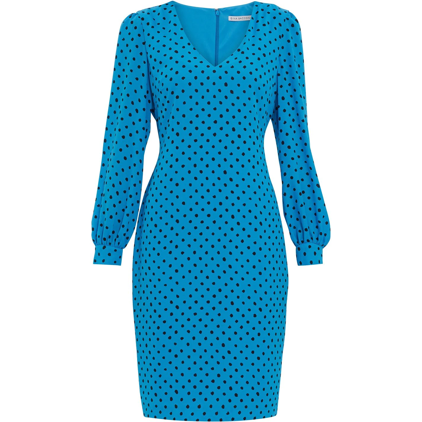Gina Bacconi Daniella Spot Georgette Dress 1 Gina Bacconi Daniella Spot Georgette Dress